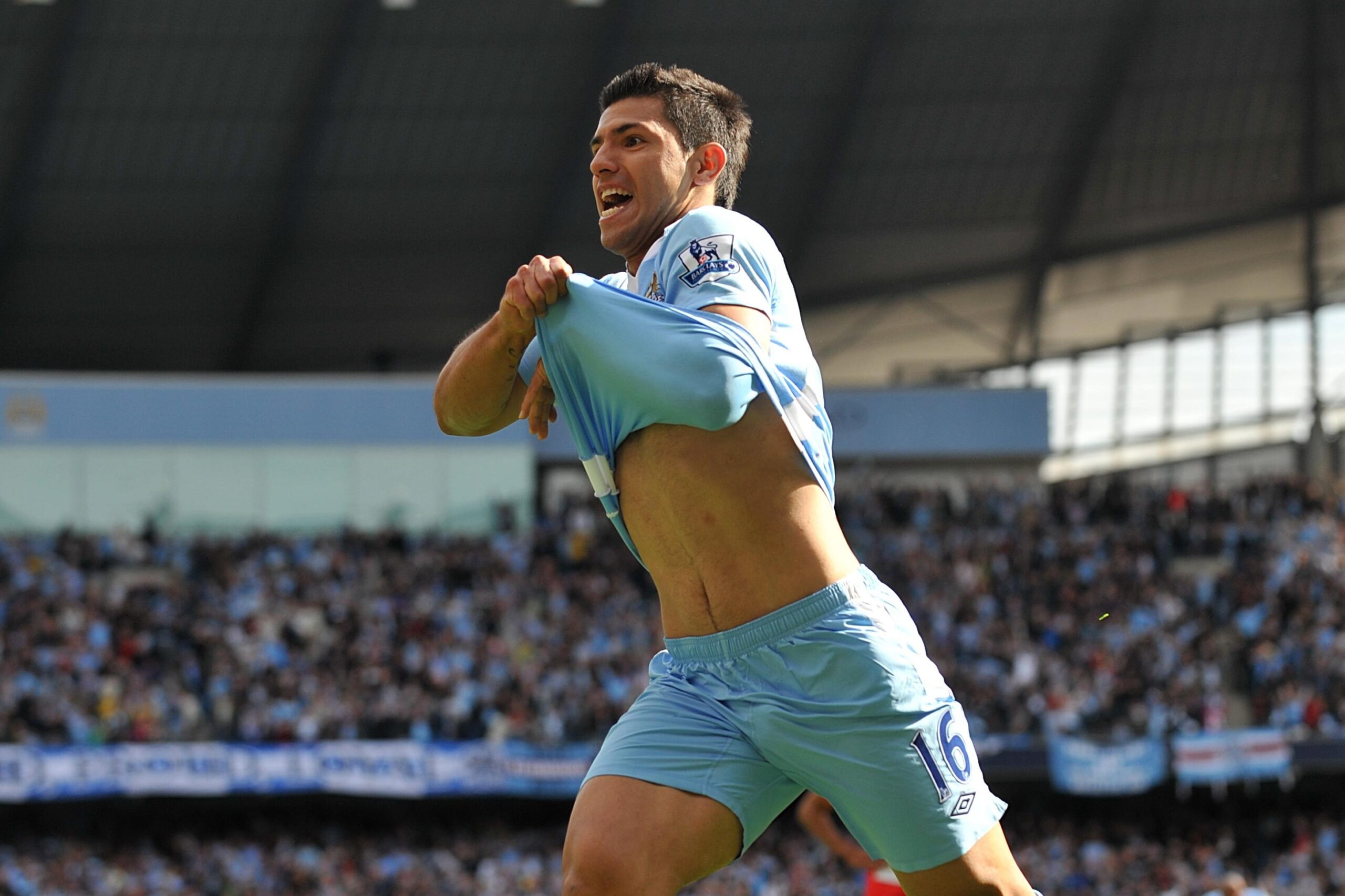 Aguero's 2012 title-winning shirt